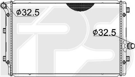 FPS FP 74 A1216 - Radiators, Motora dzesēšanas sistēma ps1.lv