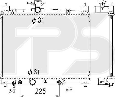 FPS FP 70 A1188 - Radiators, Motora dzesēšanas sistēma ps1.lv