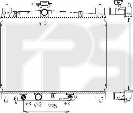 FPS FP 70 A1305-X - Radiators, Motora dzesēšanas sistēma ps1.lv