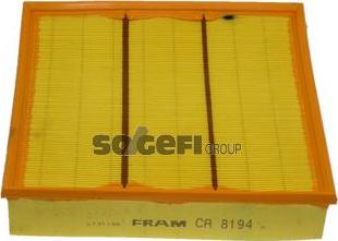 FRAM CA8194 - Gaisa filtrs ps1.lv