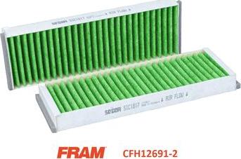 FRAM CFH12691-2 - Filtrs, Salona telpas gaiss ps1.lv