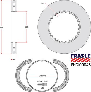 FRAS-LE FHDI00048 - Bremžu diski ps1.lv