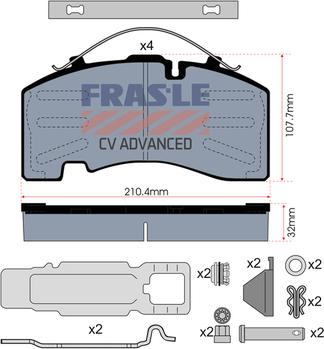 FRAS-LE PD/147-K023-CV - Bremžu uzliku kompl., Disku bremzes ps1.lv