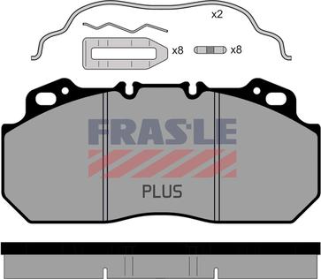 FRAS-LE PD/112-K007-PLUS - Bremžu uzliku kompl., Disku bremzes ps1.lv