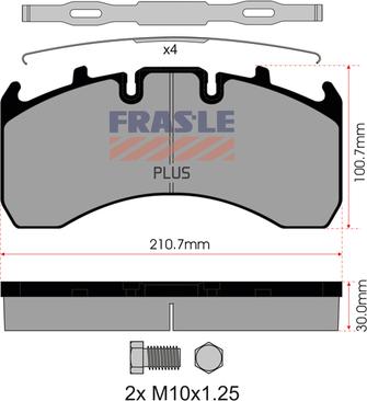 FRAS-LE PD/130-K019-PLUS - Bremžu uzliku kompl., Disku bremzes ps1.lv