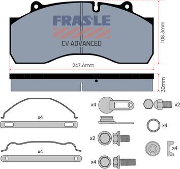 FRAS-LE PD/170-K016-CV - Bremžu uzliku kompl., Disku bremzes ps1.lv