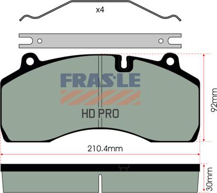 FRAS-LE PD/209-HD - Bremžu uzliku kompl., Disku bremzes ps1.lv