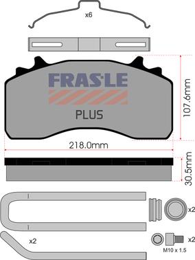 FRAS-LE PD/214-K035-PLUS - Bremžu uzliku kompl., Disku bremzes ps1.lv