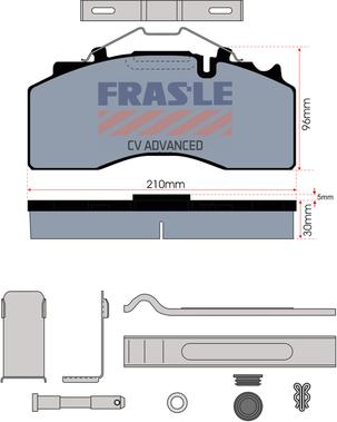 FRAS-LE PD/210-N-K045-CV - Bremžu uzliku kompl., Disku bremzes ps1.lv