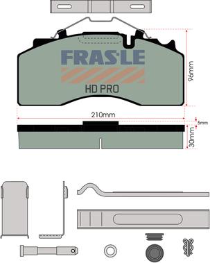 FRAS-LE PD/210-N-K045-HD - Bremžu uzliku kompl., Disku bremzes ps1.lv