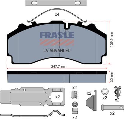 FRAS-LE PD/224-K021-CV - Bremžu uzliku kompl., Disku bremzes ps1.lv