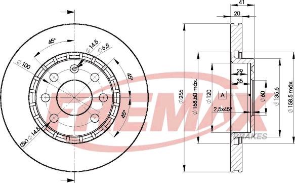 FREMAX BD-9046 - Bremžu diski ps1.lv