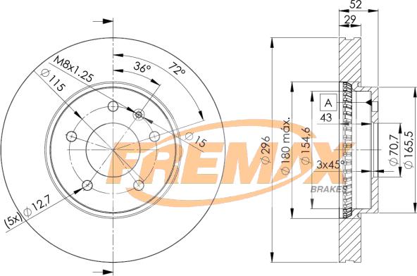 FREMAX BD-9048 - Bremžu diski ps1.lv