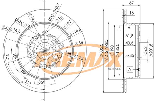 FREMAX BD-9026 - Bremžu diski ps1.lv