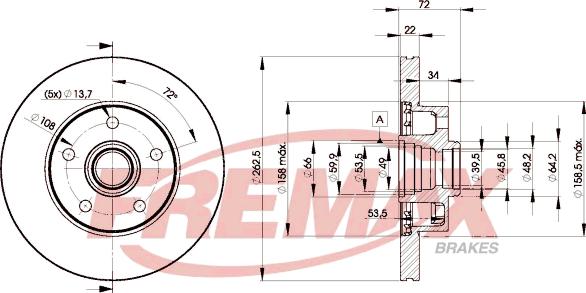 FREMAX BD-9156 - Bremžu diski ps1.lv