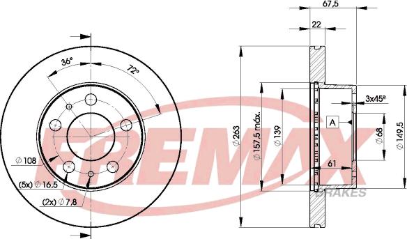 FREMAX BD-9131 - Bremžu diski ps1.lv