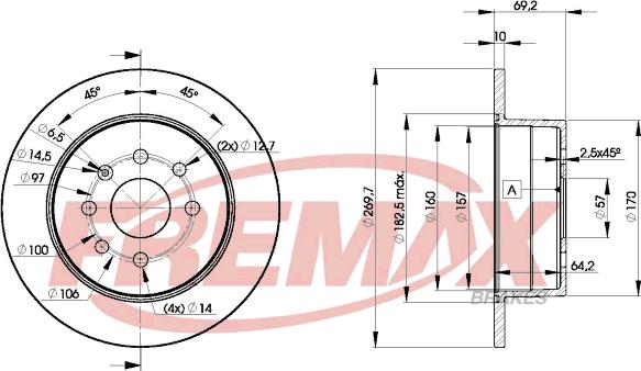 FREMAX BD-9209 - Bremžu diski ps1.lv