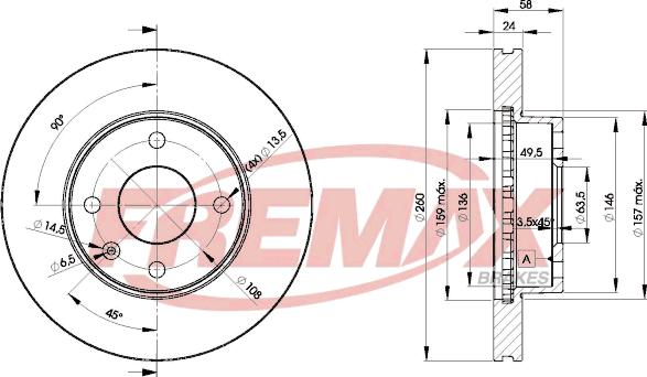 FREMAX BD-9794 - Bremžu diski ps1.lv