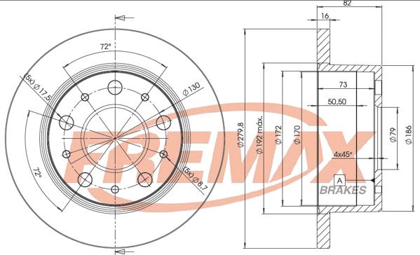 FREMAX BD-4696 - Bremžu diski ps1.lv