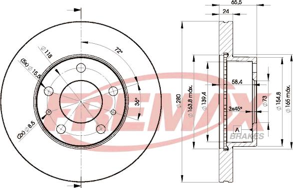 FREMAX BD-4681 - Bremžu diski ps1.lv