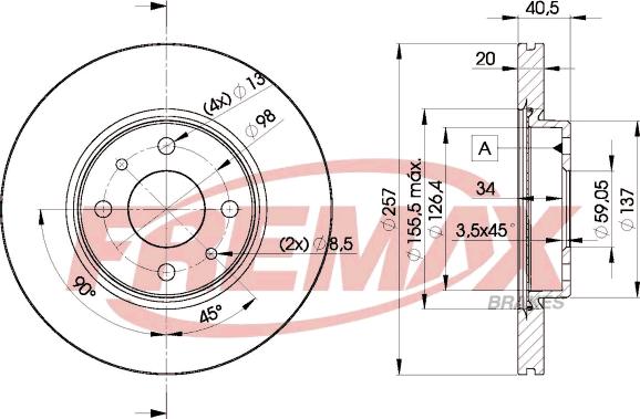 FREMAX BD-5056 - Bremžu diski ps1.lv