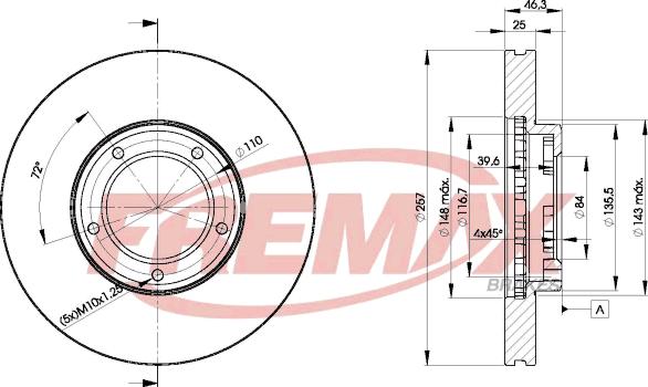 FREMAX BD-5180 - Bremžu diski ps1.lv