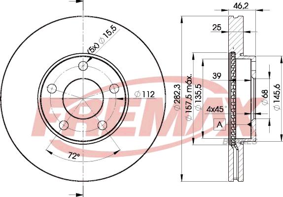 FREMAX BD-5306 - Bremžu diski ps1.lv