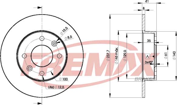 FREMAX BD-6947 - Bremžu diski ps1.lv