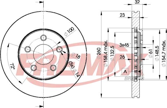 FREMAX BD-6935 - Bremžu diski ps1.lv