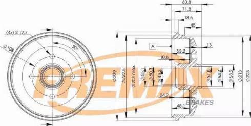 FREMAX BD-6630 - Bremžu trumulis ps1.lv