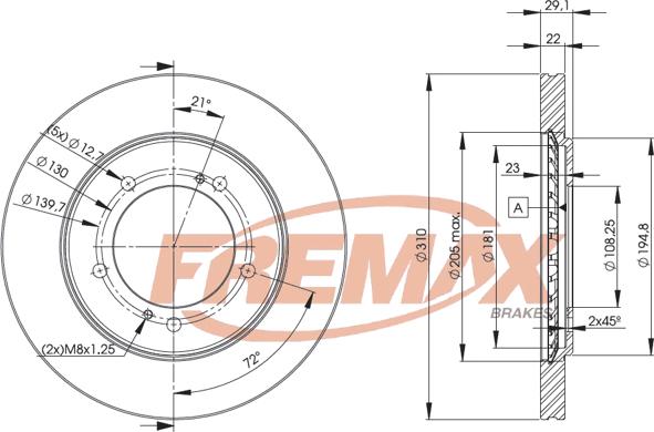 FREMAX BD-6010 - Bremžu diski ps1.lv