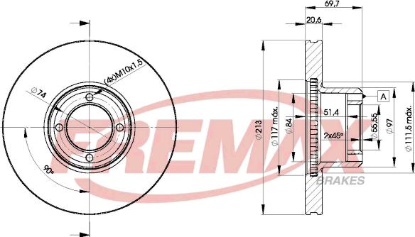 FREMAX BD-6011 - Bremžu diski ps1.lv