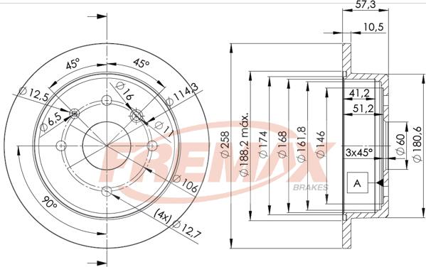 FREMAX BD-6028 - Bremžu diski ps1.lv