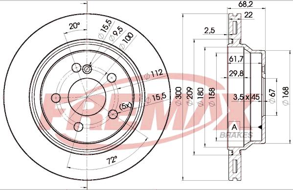 FREMAX BD-0910 - Bremžu diski ps1.lv