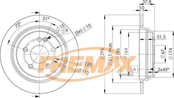 FREMAX BD-0416 - Bremžu diski ps1.lv