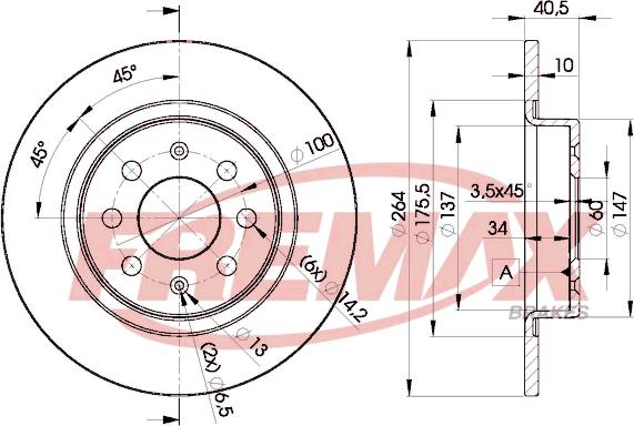 FREMAX BD-0592 - Bremžu diski ps1.lv