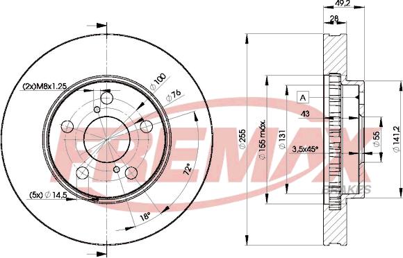 FREMAX BD-0501 - Bremžu diski ps1.lv