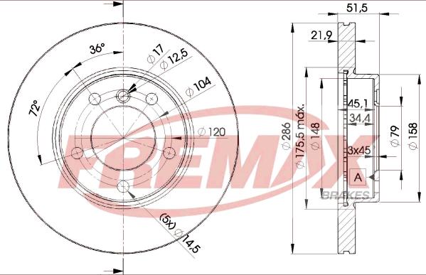 FREMAX BD-0674 - Bremžu diski ps1.lv