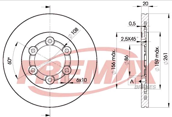 FREMAX BD-0005 - Bremžu diski ps1.lv