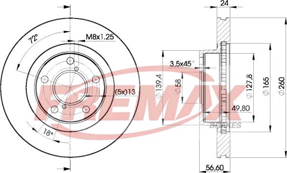 FREMAX BD-0031 - Bremžu diski ps1.lv