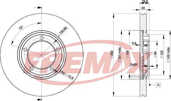 FREMAX BD-0100 - Bremžu diski ps1.lv