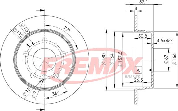 FREMAX BD-0119 - Bremžu diski ps1.lv