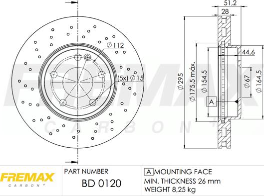 FREMAX BD-0120 - Bremžu diski ps1.lv