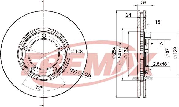 FREMAX BD-0301 - Bremžu diski ps1.lv