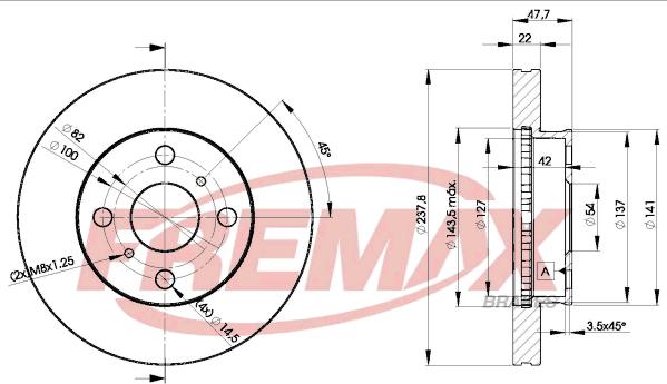 FREMAX BD-0260 - Bremžu diski ps1.lv