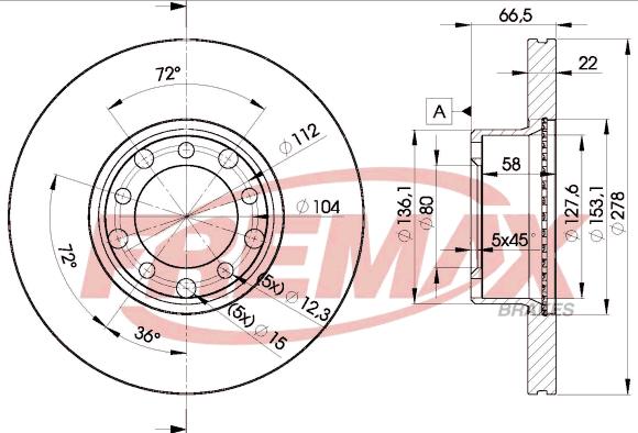 FREMAX BD-0205 - Bremžu diski ps1.lv