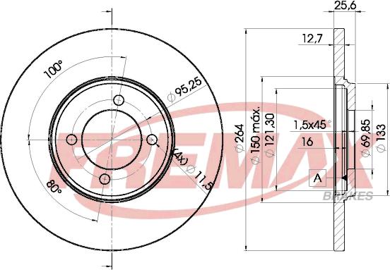 FREMAX BD-1505 - Bremžu diski ps1.lv