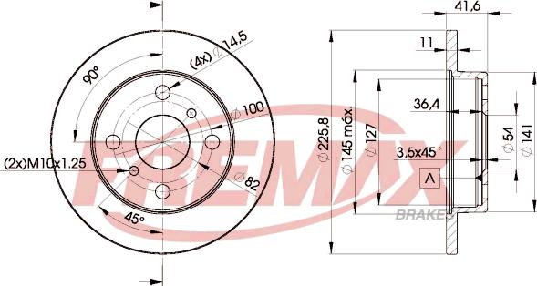 FREMAX BD-1006 - Bremžu diski ps1.lv