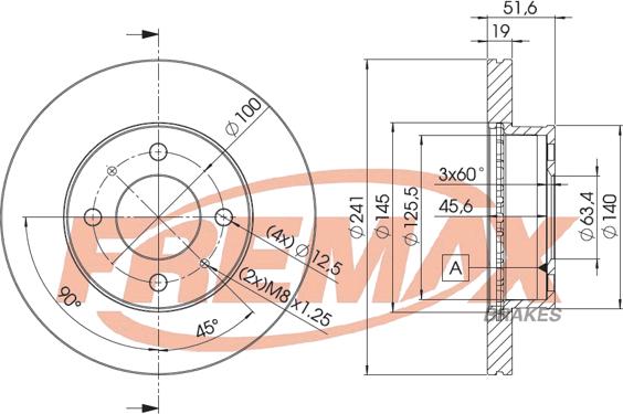 FREMAX BD-1008 - Bremžu diski ps1.lv