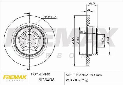 FREMAX BD-1102 - Bremžu diski ps1.lv